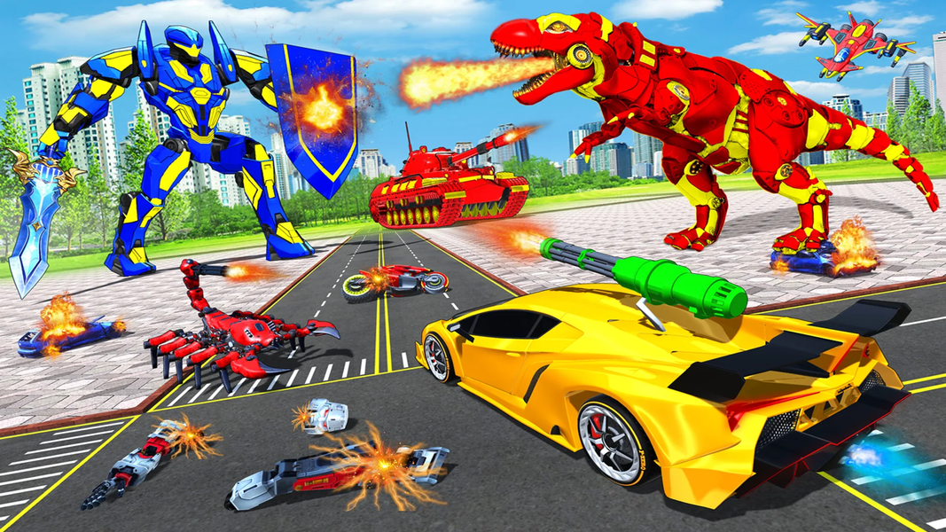 Robot Transform Robot Car Game - عکس برنامه موبایلی اندروید