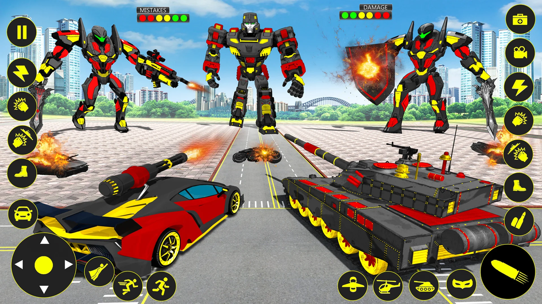 Robot Transform Robot Car Game - عکس برنامه موبایلی اندروید
