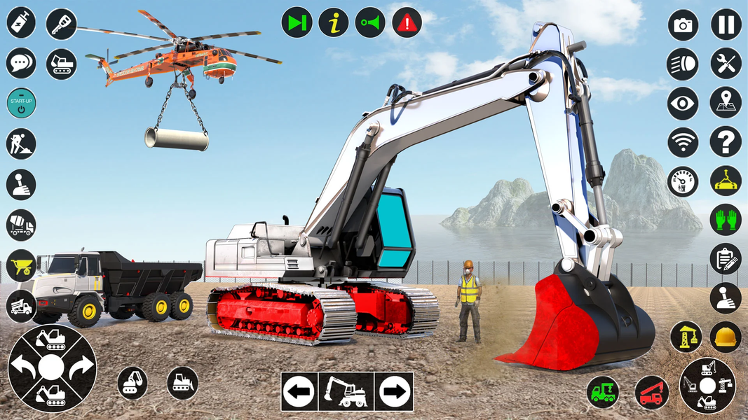 Grand Snow Excavator Simulator - Gameplay image of android game