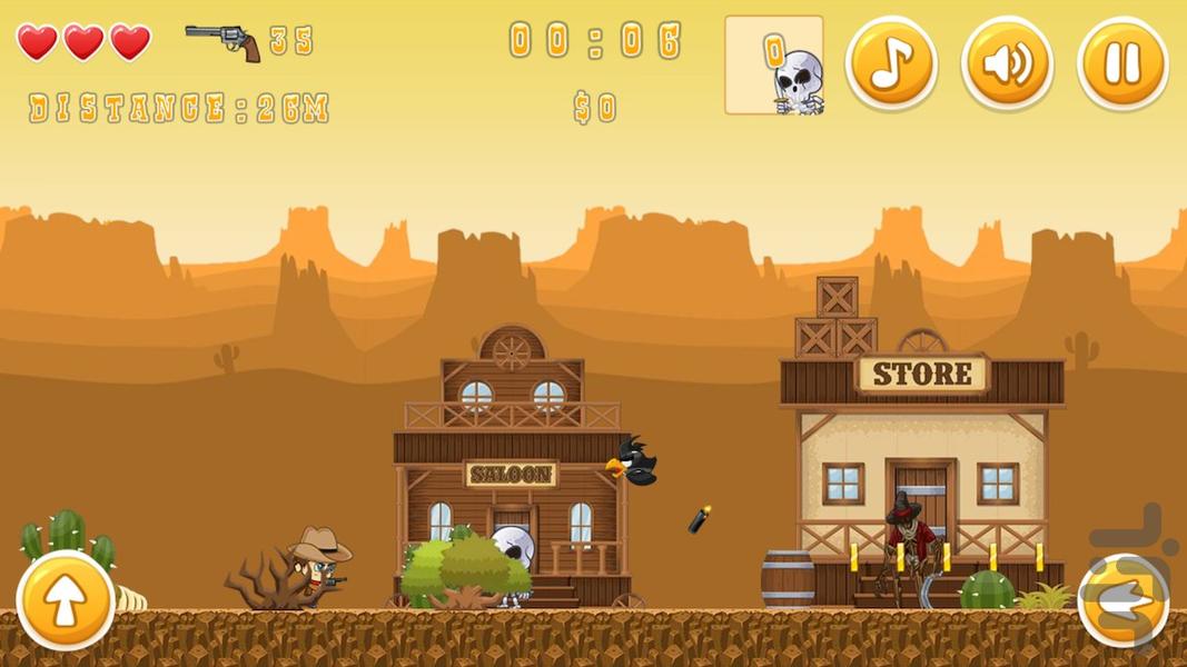Super Cowboy - Gameplay image of android game