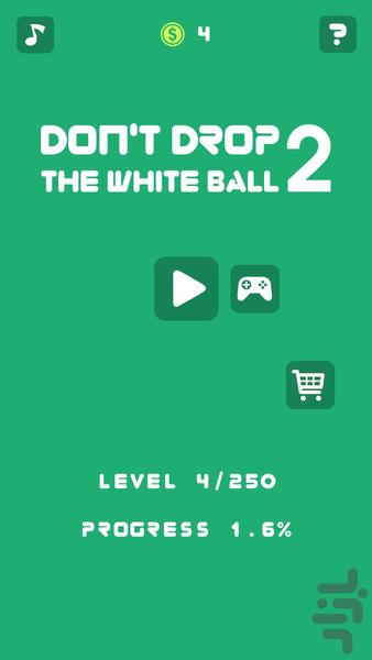 Don't Drop The White Ball 2 - Gameplay image of android game