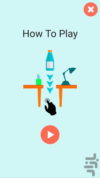 Falling Bottle Challenge - Gameplay image of android game