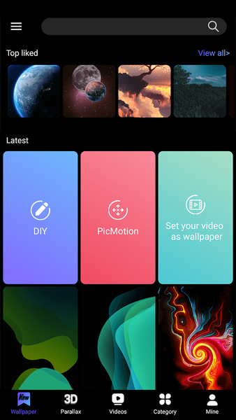 X Live Wallpaper - HD 3D/4D - Image screenshot of android app