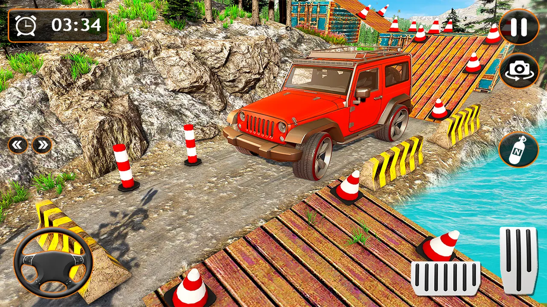 Offroad Car Parking: Car Games - Gameplay image of android game