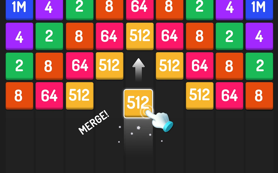 Number Games - 2048 Blocks - Gameplay image of android game