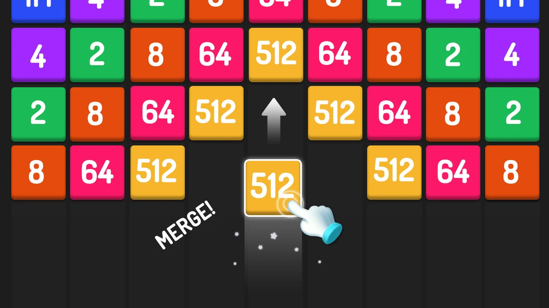 Number Games - 2048 Blocks - Gameplay image of android game
