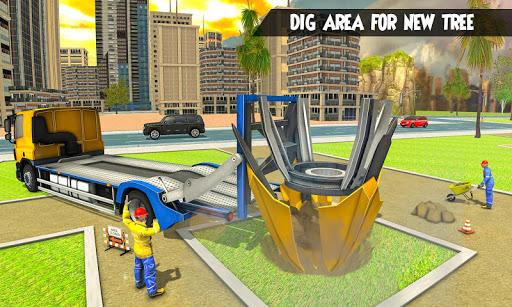 Forest Truck Tree Movers - Gameplay image of android game