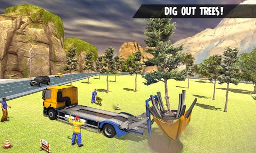 Forest Truck Tree Movers - Gameplay image of android game