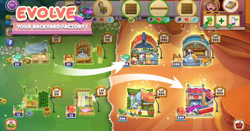 Craftory - Idle Factory & Home Design - Gameplay image of android game
