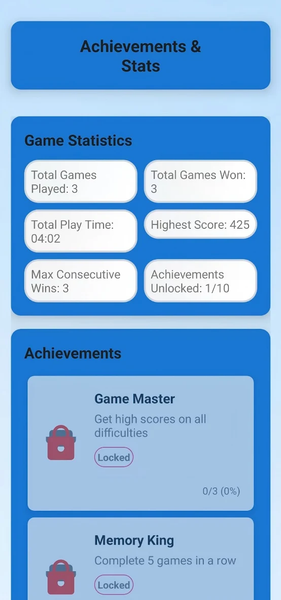 Memory Cards - Gameplay image of android game