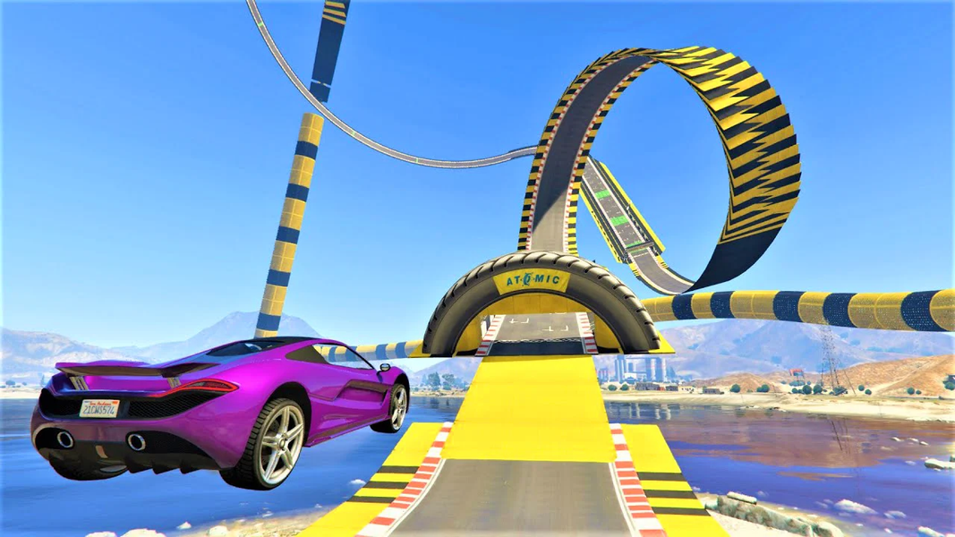 Car Parkour: Sky Racing 3D - Gameplay image of android game