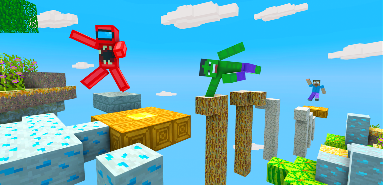 Craft Parkour: 3D Blocky Race - Gameplay image of android game