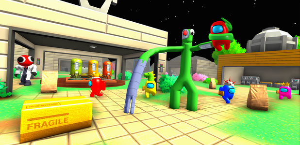 Rainbow Impostor Survival 3D - Gameplay image of android game