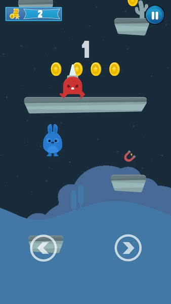 Rabbit jump - Gameplay image of android game