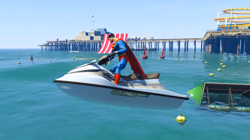 Super Jet Ski Stunts - Sea Run Racing - Gameplay image of android game