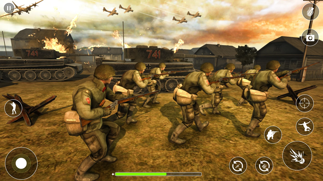 WW2 Survival Shooter :Gun fire - Gameplay image of android game