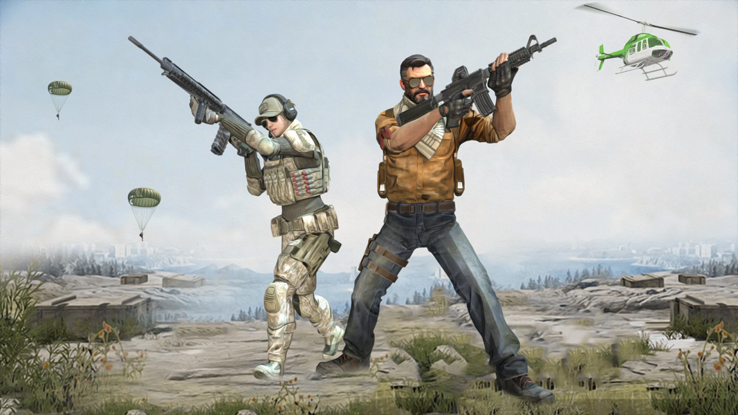 Cover strike gun games - Gameplay image of android game