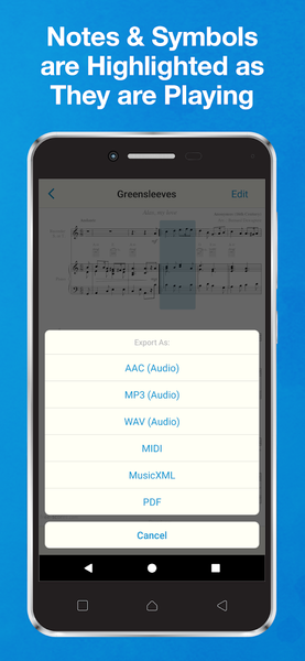 Sheet Music Scanner Pro - عکس برنامه موبایلی اندروید