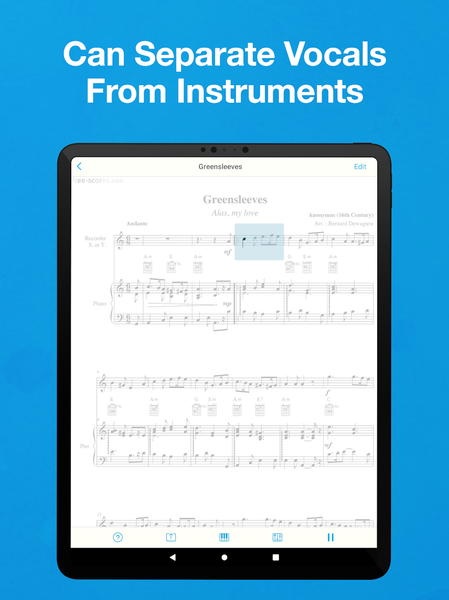 Sheet Music Scanner Pro - عکس برنامه موبایلی اندروید