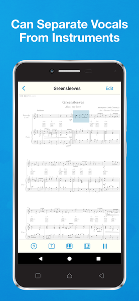 Sheet Music Scanner Pro - عکس برنامه موبایلی اندروید