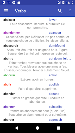Conjugaison Française - Image screenshot of android app