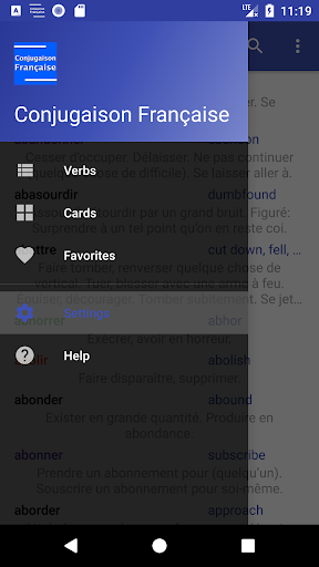 Conjugaison Française - عکس برنامه موبایلی اندروید
