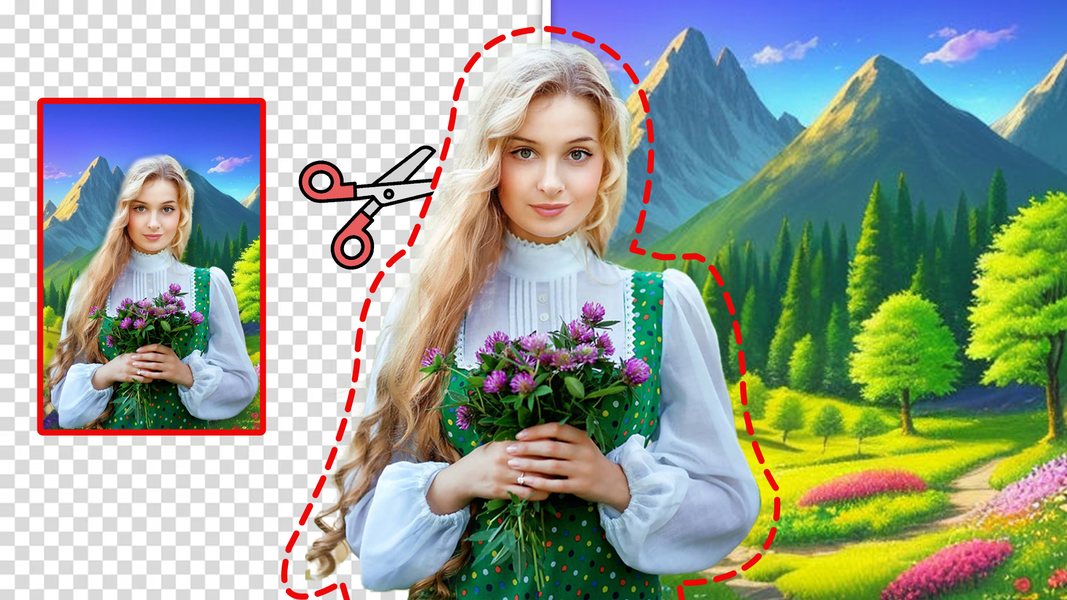 Flora Photo Frame Photo Editor - عکس برنامه موبایلی اندروید