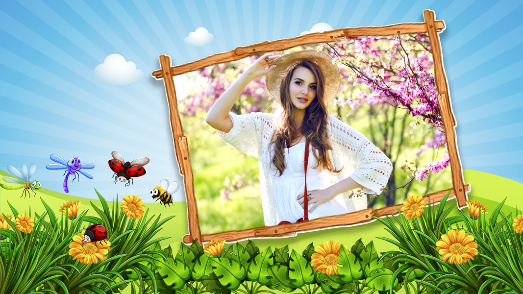 Flora Photo Frame Photo Editor - عکس برنامه موبایلی اندروید