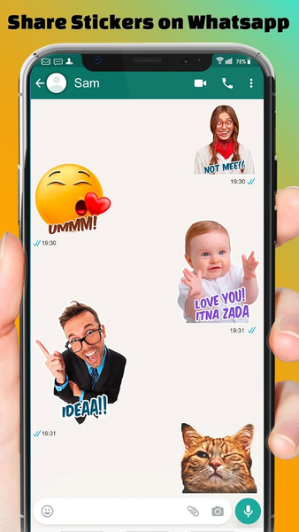 Stickers Maker Meme Generator - عکس برنامه موبایلی اندروید