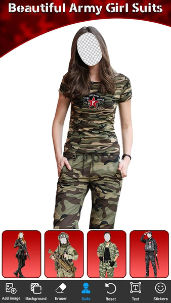 US Army Photo Suit Editor - عکس برنامه موبایلی اندروید