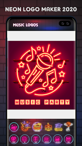 Neon Logo Maker - Logo Creator & Logo Designer Pro - Image screenshot of android app