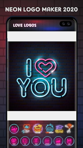 Neon Logo Maker - Logo Creator & Logo Designer Pro - Image screenshot of android app