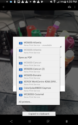 Xerox Print Service Plugin - Image screenshot of android app
