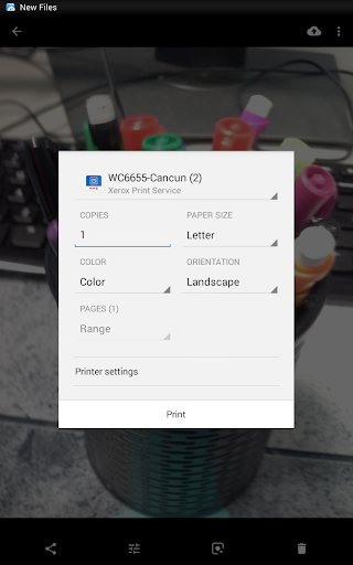 Xerox Print Service Plugin - Image screenshot of android app