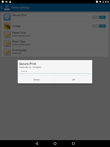 Xerox Print Service Plugin - Image screenshot of android app
