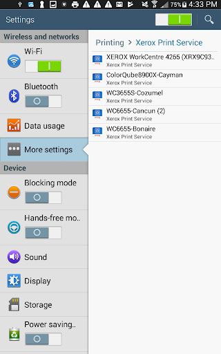 Xerox Print Service Plugin - Image screenshot of android app