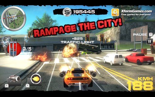 Burnin' Rubber Crash n' Burn - Gameplay image of android game