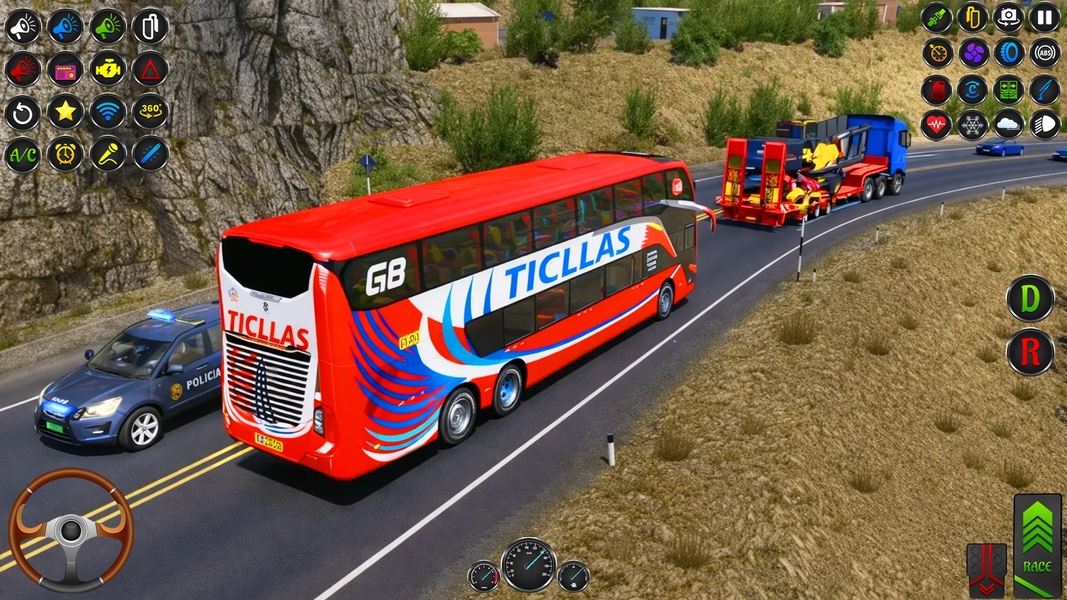 Offroad Bus Games Sim ۳D - عکس بازی موبایلی اندروید