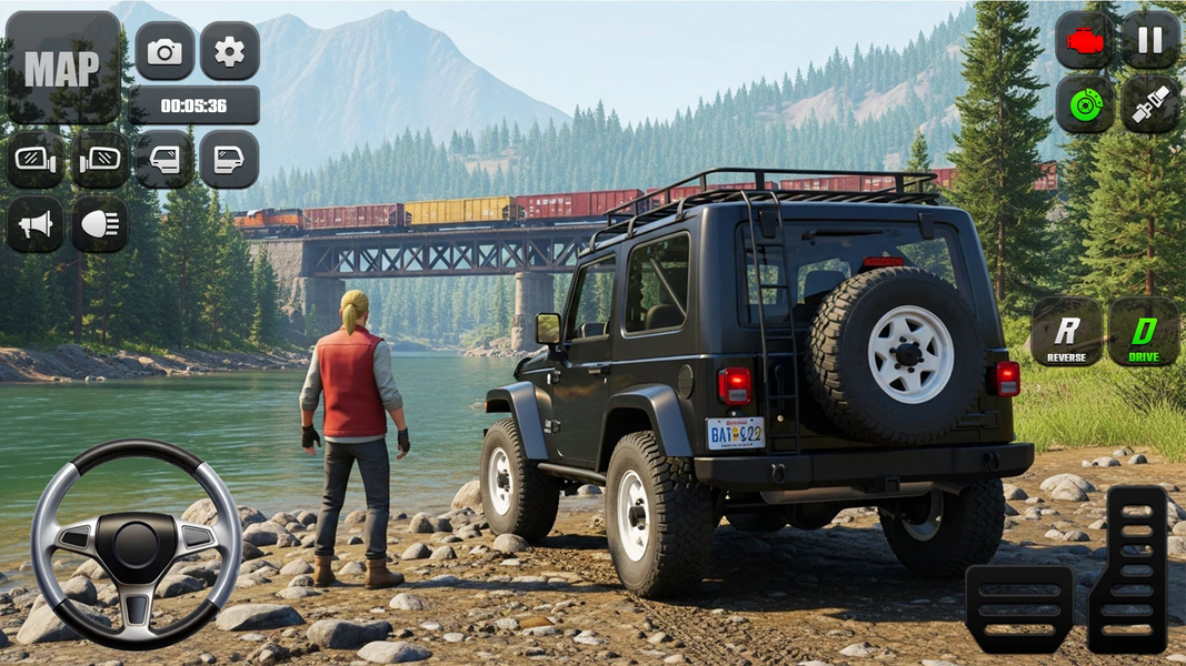 Jeep Driving 4x4: Jeep Game - Gameplay image of android game