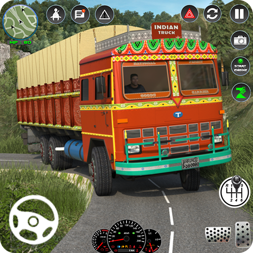 Indian Truck Drive Truck Games - Gameplay image of android game