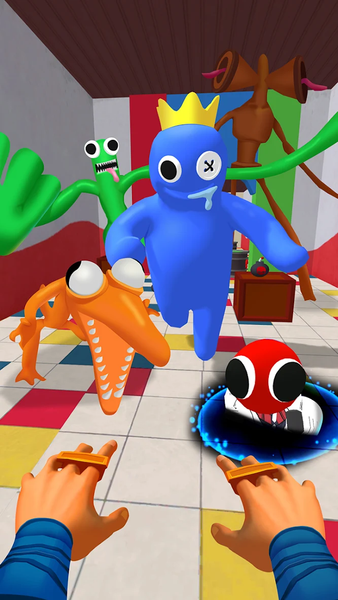 Blue Monster: Battle Survival - Gameplay image of android game