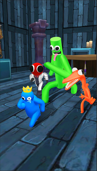 Blue Monster: Battle Survival - Gameplay image of android game