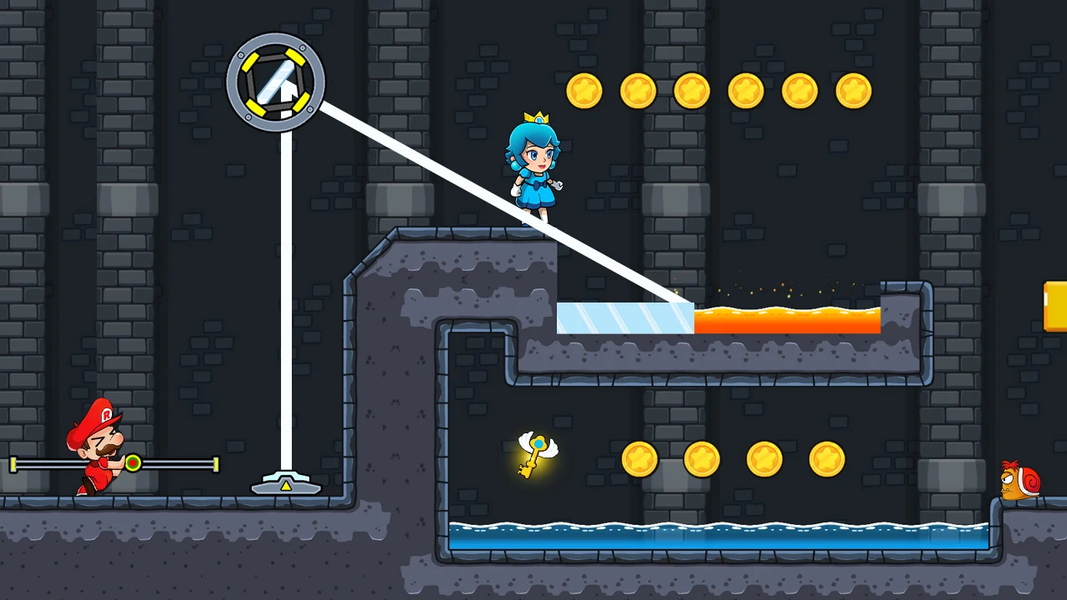 RednBlue Adventure - Gameplay image of android game