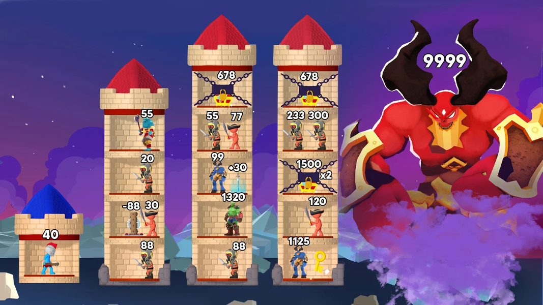 Stick Hero: Mighty Tower ۳D - عکس بازی موبایلی اندروید