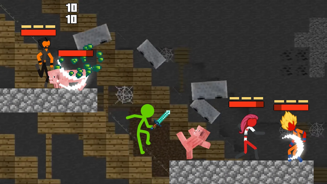 Stickman Combat: Craft War - Gameplay image of android game