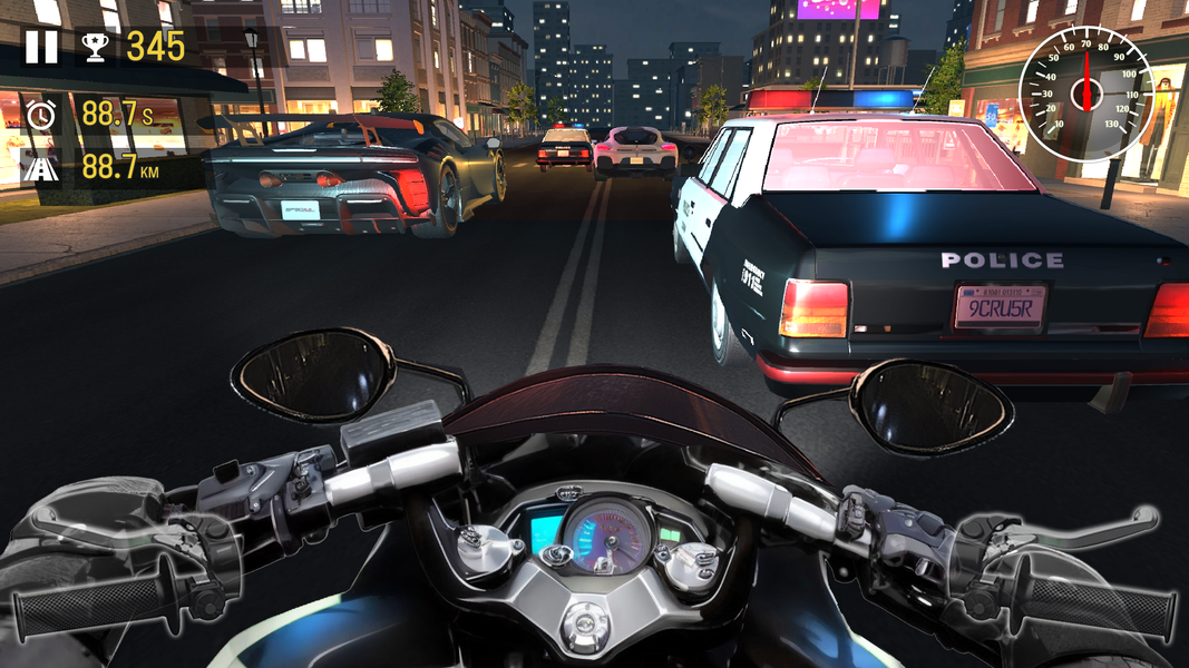 Moto Race Go - Gameplay image of android game