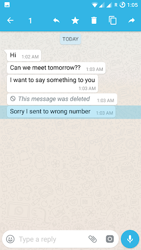 Chat Bin(Recover deleted chat) - Image screenshot of android app