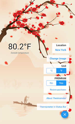 Weather Thermometer - Image screenshot of android app