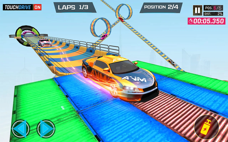 Ramp car games-Racing Stunts - Gameplay image of android game