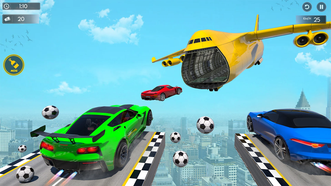 Ramp car games-Racing Stunts - Gameplay image of android game